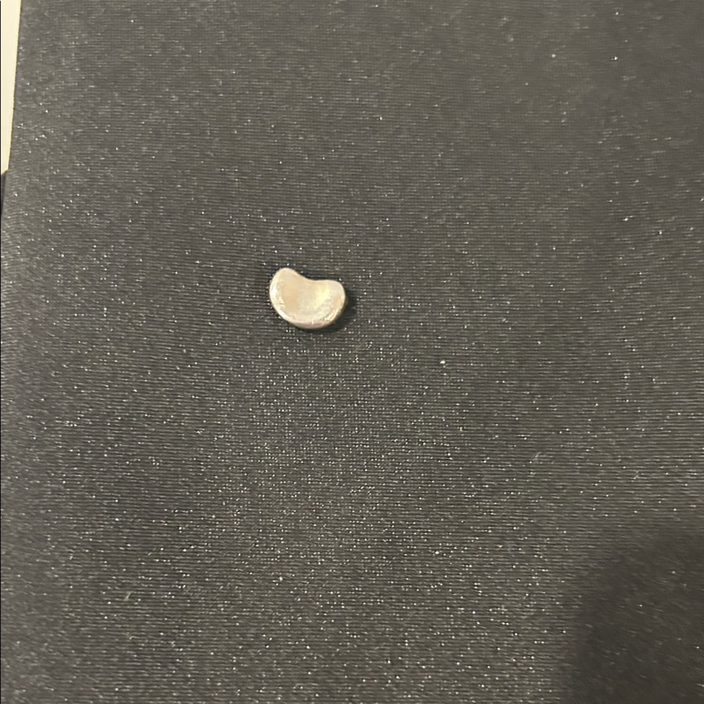 Tiffany & Co. Silver Bean Charm Necklace Accent - Picture 3 of 8